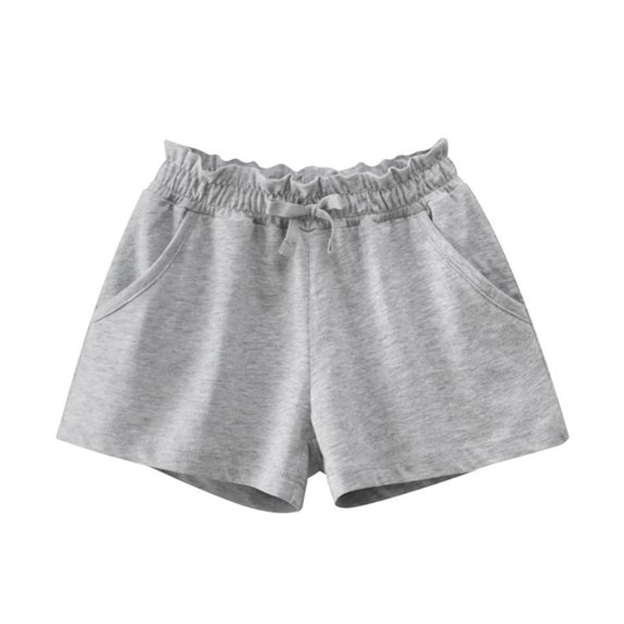 XBASW Toddler Kids Girls Casual Shorts Summer Cotton Short Pants with Pockets 2-12T