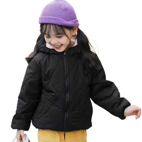 XBASW Kids Baby Winter Fleece Jacket Thick Warm Coat Hooded Windproof Zipper Outwear for Boys Girls 1-6 Years