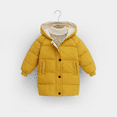 thumbnail image 1 of XBASW Kids Baby Winter Hooded Jacket Warm Cotton Coats Toddler Medium-Length Puffer Padded Outerwear Jacket for Boys Girls 2-10Y, 1 of 9