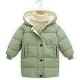 thumbnail image 1 of XBASW Kids Baby Winter Hooded Jacket Warm Cotton Coats Toddler Medium-Length Puffer Padded Outerwear Jacket for Boys Girls 2-10Y, 1 of 9