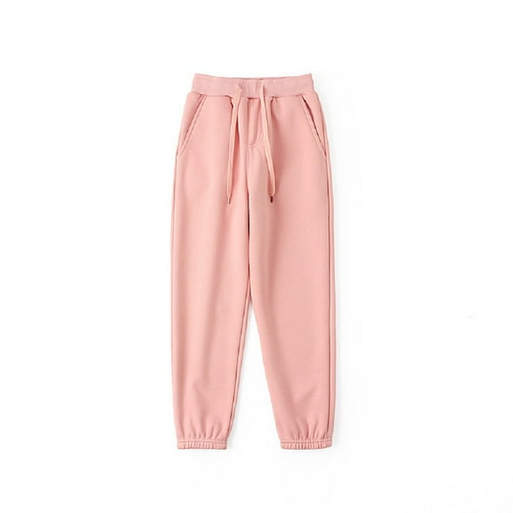 XBASW Kids Boys Girls Fleece Sweatpants for Toddler Fall Winter Sport Jogger Pants Warm Trousers with Pocket 4-11Y