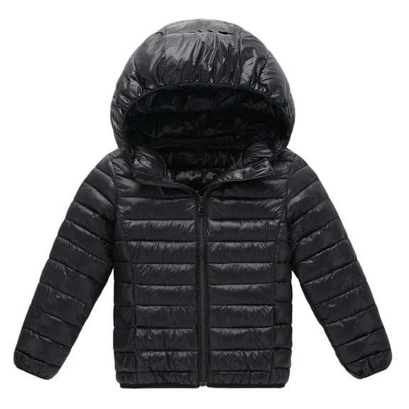 XBASW Kids Teen Boys Girls Winter down Jacket Warm Hooded Puffer Coat Baby Light Water-Resistant Unisex Outerwear 2-18Y