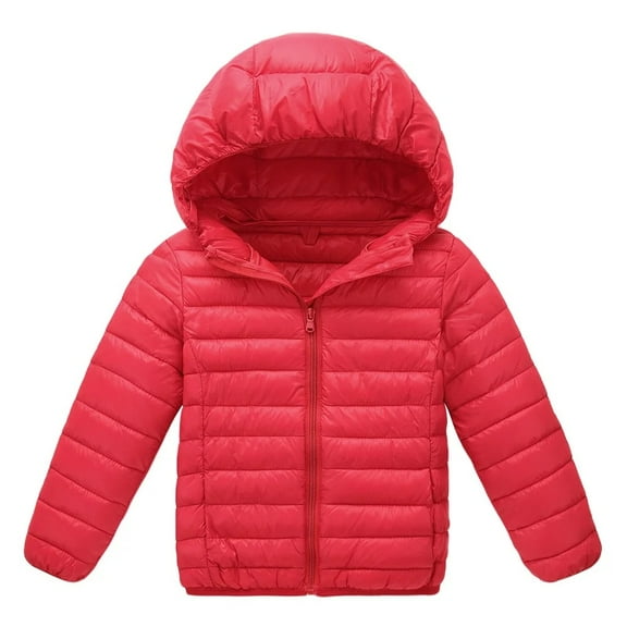 XBASW Kids Teen Boys Girls Winter down Jacket Warm Hooded Puffer Coat Baby Light Water-Resistant Unisex Outerwear 2-18Y