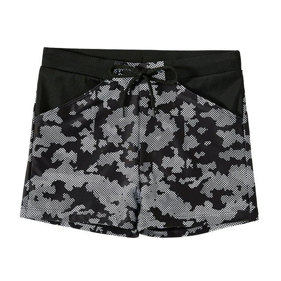 XBASW Kids Teen Boys Swim Trunks Summer Print Swim Shorts Quick Dry Beach Swimwear Size 6-14 Years