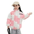 thumbnail image 1 of XBASW Kids Toddler Baby Winter Coat Checkerboard Plaid down Cotton Jacket Fashion Puffer Outerwear for Boys' Girls 1-7 Years, 1 of 8