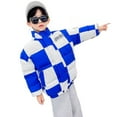 thumbnail image 1 of XBASW Kids Toddler Baby Winter Coat Checkerboard Plaid down Cotton Jacket Fashion Puffer Outerwear for Boys' Girls 1-7 Years, 1 of 8