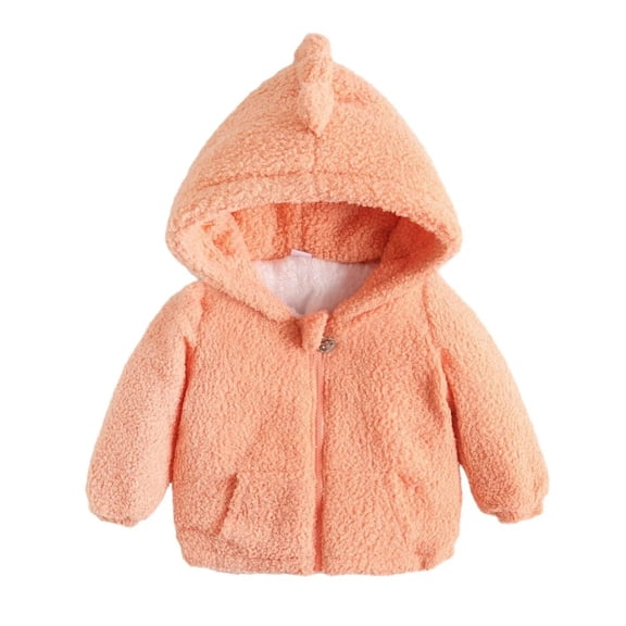 XBASW Kids Toddler Boys Girls Hoodie Fleece Jacket Warm Zip up Coat Baby Autumn Winter Plush Outerwear for 18M-6Y