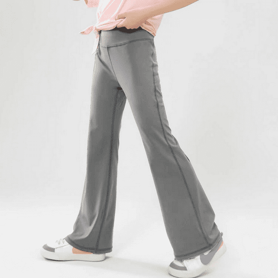 XBASW Kids Toddler Flare Leggings Stretch Yoga Flare Pants High Waist Bell Bottom Spring Fall Trousers for Workout Sports 3-9T