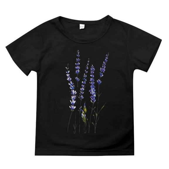 XBASW Kids Toddler Short Sleeve T-Shirt for Girls Cute Printed Tee Shirt Teen Girls Summer Cotton Crewneck Tops for 2-14T