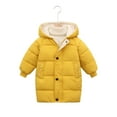 thumbnail image 1 of XBASW Kids Toddler Winter Cotton Coat Jacket Medium-Length Puffer down Jacket Thick Windproof Hooded Outwear for Girls Boys 2-10T, 1 of 11