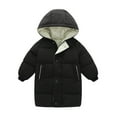 thumbnail image 1 of XBASW Kids Toddler down Cotton Jackets Mid-Length Coat Warm Winter Boys Girls Hooded Outerwears Thicken Snowsuit for 1-10 Years, 1 of 11