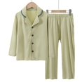 thumbnail image 1 of XBASW Kids Toddlerr Teen Pajamas Set 2PCS Long Sleeve PJS Button down Top and Pants Sleepwear Soft Loungewear Outfit Spring Fall 5-15 Yea, 1 of 11