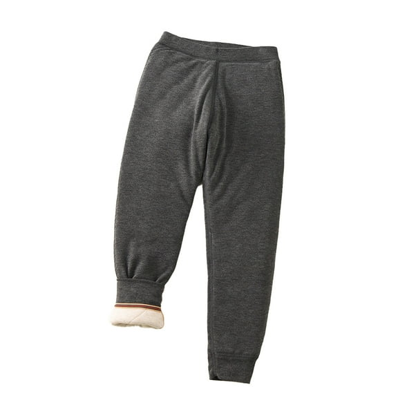 XBASW Kids Youth Thermal Pants Fleece Lined Leggings Winter Three Layer Thickened Warm Bottom for Boys Girls Size 3-17 Years