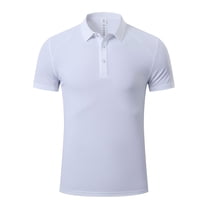 XBASW Men’s Quicky Dry T Shirts Women Summer Short Sleeve Golf Shirt Lapel Workout Tees XS-4 XL