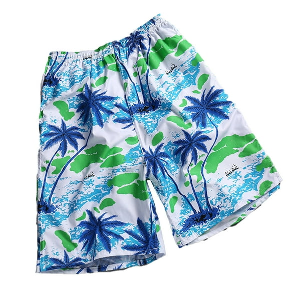 XBASW Mens Swim Trunks Beach Swim Shorts Quick Dry Hawaiian Shorts with Mesh Lining Swimwear Bathing Suit for Men L-XXL