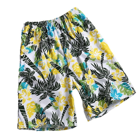 XBASW Mens Swim Trunks Beach Swim Shorts Quick Dry Hawaiian Shorts with Mesh Lining Swimwear Bathing Suit for Men L-XXL