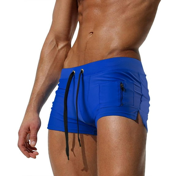 XBASW Mens Swim Trunks Quick Dry Swim Shorts Beach Swimsuit with Zipper Pockets S-XL