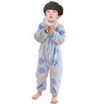 thumbnail image 1 of XBASW Newborn Baby Flannel Jumpsuit Pajamas Fit Footless Cotton Sleepwear Fall Winter One-Piece for Boys Girls 6M - 2Y, 1 of 10