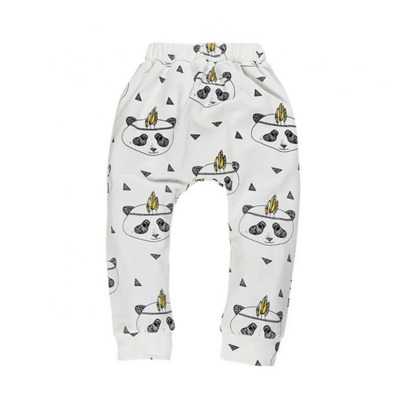 XBASW Newborn Baby Harem Pants Cartoon Print Sweatpants Cotton Trousersspring Autumn Bloomers Pants for Boys Girls 6M-3Y