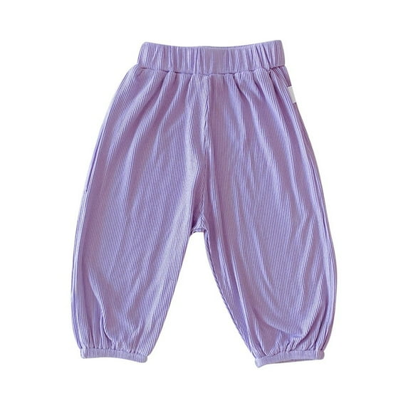 XBASW Newborn Baby Solid Color Pants Boys Girls Summer Trousers Elastic Waist Big Pp Air Conditioning Pants for 0-2T