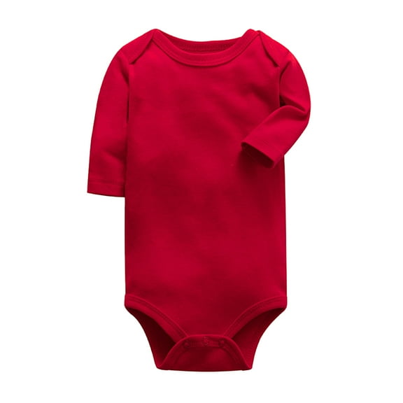 XBASW Newborn Baby Unisex Onsies Boys Girls Solid Bodysuit Romper Jumpsuit for Spring Fall 3 -24 Months
