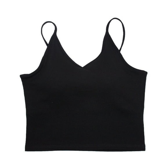 XBASW Seamless Camisole Tops for Womens Built in Bra Women's Spaghetti Strap Tank Tops S-XL