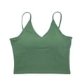 thumbnail image 1 of XBASW Seamless Camisole Tops for Womens Built in Bra Women's Spaghetti Strap Tank Tops S-XL, 1 of 11