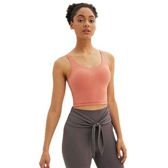 XBASW Sports Bras for Women Removable Padded Yoga Tank Tops Sleeveless Workout Crop Top S- 2 XL