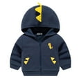 thumbnail image 1 of XBASW Toddler Baby Boys Dinosaur Sweatshirt Jacket Long Sleeve Zip Coat Spring Fall Boys Hooded Jacket for Kids 1-8Y, 1 of 8