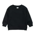 thumbnail image 1 of XBASW Toddler Baby Boys Girls Fleece Sweatshirt Kids Solid Color Sweater Long Sleeve Autumn Winter Pullover Tops for 6M -7T, 1 of 10