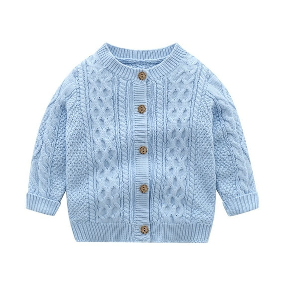 XBASW Toddler Baby Boys Sweater Twist Knitted Cardigan Long Sleeve Boys Sweaters Jacket for Fall Winter 6 Months - 3 Years