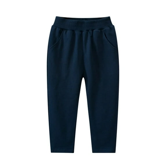 XBASW Toddler Baby Boys Sweatpants Spring Fall Jogger Sweat Pants Solid Color Cotton Trousers for Kids 1-7T