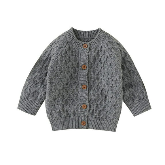 XBASW Toddler Baby Cardigan Sweater for Boys Girls Cable Knit Sweater Fall Winter Cardigan Jacket 0-18M