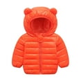 thumbnail image 1 of XBASW Toddler Baby Ear Hooded Winter Jacket Coat for Boys Girls Light down Cotton Outerwear Jacket 6M-5T, 1 of 8