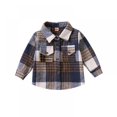 thumbnail image 1 of XBASW Toddler Baby Flannel Shirt Jacket Long Sleeve Plaid Blouses Tops Spring Fall Lapel Cardigan Tops Button down Shirts for Boys 6 Months-5 Years, 1 of 9