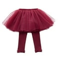 thumbnail image 1 of XBASW Toddler Baby Footless Leggings Little Girls with Lace Tutu Cotton Stretch Bottoms Pants Skirt Spring Fall Tutu Trousers for Girls 0-5T, 1 of 8
