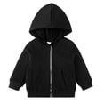 thumbnail image 1 of XBASW Toddler Baby Full Zip Hoodies Jacket Long Sleeve Sweatshirt Spring Fall Hooded Coats for Boys Girls 6M-4T, 1 of 8