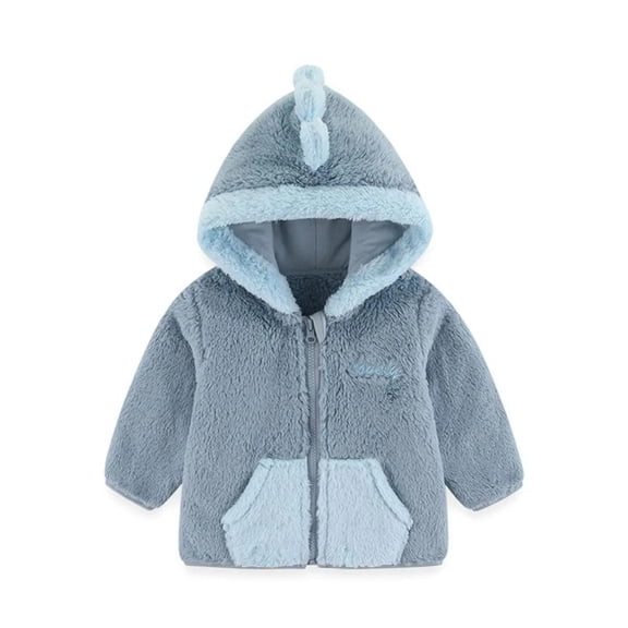 XBASW Toddler Baby Girls Boys Winter Jacket Hooded Fleece Coat Patchwork Zip up Outwear 9 Months- 5 Years