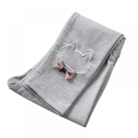 XBASW Toddler Baby Girls Cotton Leggings Cartoon Footless Tight Trousers Spring Fall Skinny Pants for 1-7 Years Kids