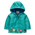 thumbnail image 1 of XBASW Toddler Baby Girls Lightweight Rain Jacket Kids Cartoon Waterproof Raincoat Zipper Hooded Outerwear for Spring Fall 18 M- 6 Years, 1 of 10