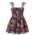 thumbnail image 1 of XBASW Toddler Baby Girls Sleeveless Dress Spaghetti Strap Sundress Kids Summer Printed Dresses for 1-6T Girls, 1 of 10