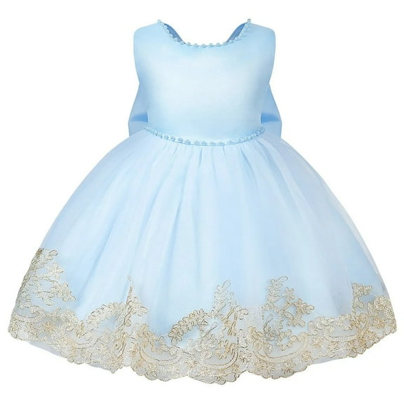 XBASW Toddler Baby Girls Tulle Princess Dress with Big Bow Puffy Tutu Dresses Kids Wedding Prom Birthday Party Gown for 3-10 Years