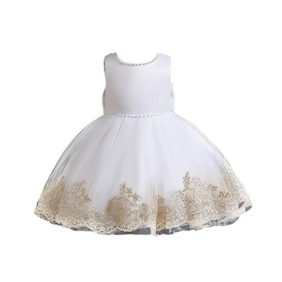 XBASW Toddler Baby Girls Tulle Princess Dress with Big Bow Puffy Tutu Dresses Kids Wedding Prom Birthday Party Gown for 3-10 Years