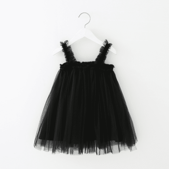 XBASW Toddler Baby Girls Tulle Slip Dress Summer Sleeveless Sundress for Kids 1-6 Years Girls Beach Tutu