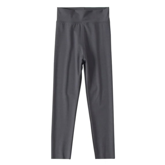 XBASW Toddler Baby Girls Yoga Leggings High Waist Shark Pants Solid Color Stretch Tights Kids Spring Fall Soft Trousers for 3-12 Years Girls