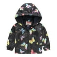thumbnail image 1 of XBASW Toddler Baby Kids Hooded Rain Coat Jackets for Girls Cartoon Printed Windbreaker Jackets Spring Autumn Raincoat Outerwear for Girls 1-8Y, 1 of 10