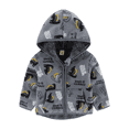 thumbnail image 1 of XBASW Toddler Baby Polar Fleece Jacket for Boys Girls Fall Winter Hooded Outerwear Long Sleeve Cotton Coat Tops for Kids 2-8T, 1 of 9