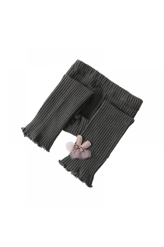 Toddler Baby Stretch Leggings for Girls Bowknot Design Footless Pants Spring Fall Tight Trousers for Girls 6M-4T