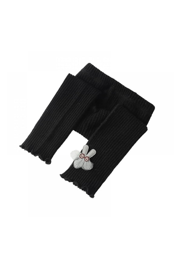 Toddler Baby Stretch Leggings for Girls Bowknot Design Footless Pants Spring Fall Tight Trousers for Girls 6M-4T