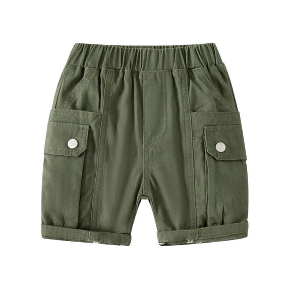 XBASW Toddler Baby Summer Shorts Thin Solid Color Casual Five Pants Elastic Waist Short for Boys Girls Size 1- 6Y